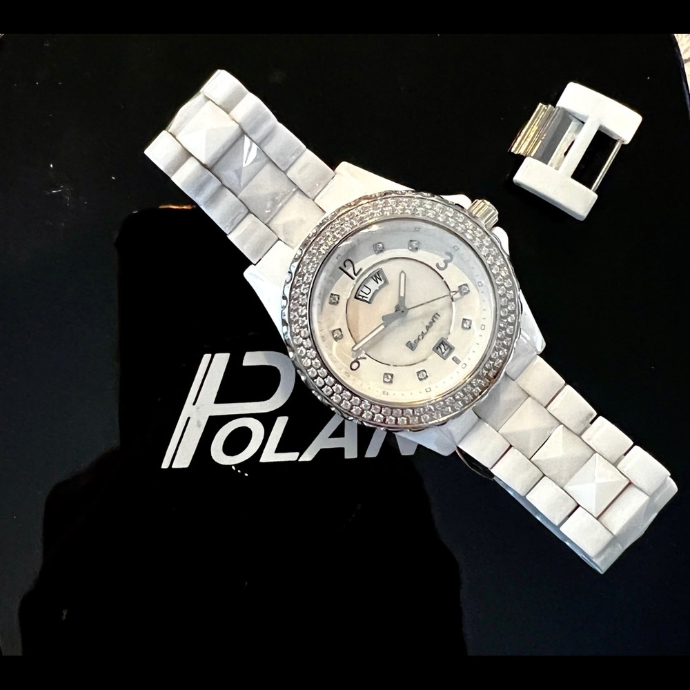 NEVER WORN! GORGEOUS POLANTI WATCH BLING! 💎